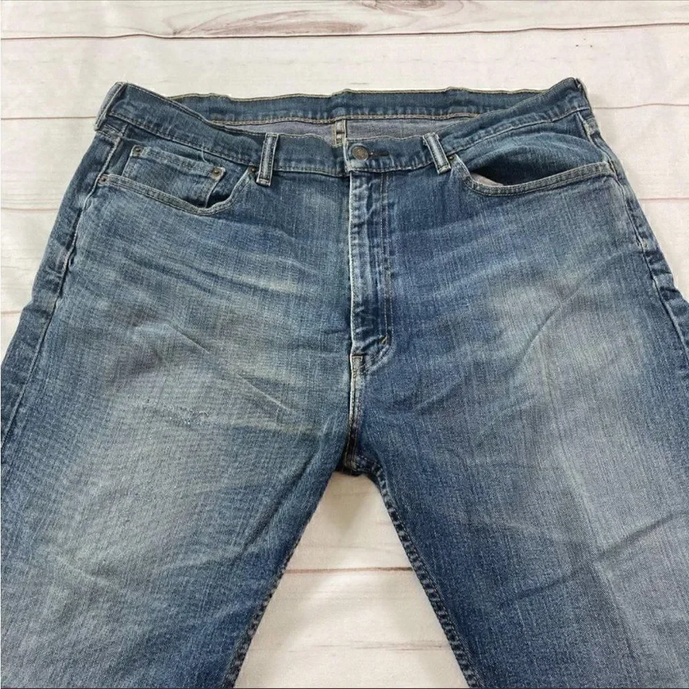 Levi Strauss & Co. Mens Blue 505 Straight Leg Denim Jeans Size W40xL30